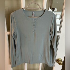 Skims ribbed long sleeve Henley